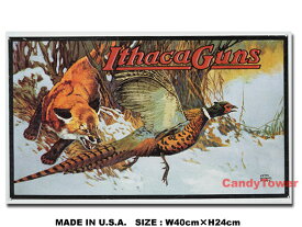アメリカ　ブリキ看板　Ithaca Guns　-Pheasant-