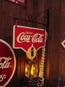 ★アウトレット★【訳あり品】コカ・コーラ ストアウッドサイン(スポットライト) 木製看板 アメリカン雑貨 アメリカ雑貨 グッズ コカコーラ