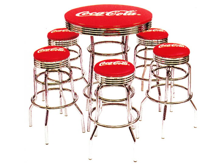 楽天市場】【店舗用本格プロ仕様】コカ・コーラ ハイスツール＆ハイ  
