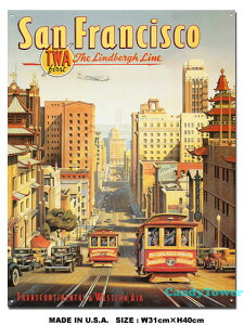 サンフランシスコ トラベルポスター ブリキ看板 アメリカン雑貨 アメリカ雑貨 グッズ