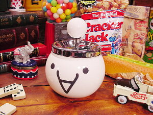 顔文字くん スピンアシュトレイ アメリカン雑貨 アメリカ雑貨 グッズ トレー