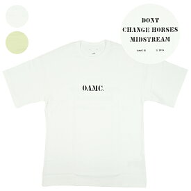 オーエーエムシー OAMC Tシャツ ロゴ メンズ MIDSTREAM T-SHIRT【24E28OAJ14】