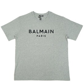 バルマン BALMAIN Tシャツ ロゴ メンズ BALMAIN FLOCK & FOIL T-SHIRT -BULKY FIT【CH1EG010BB99】