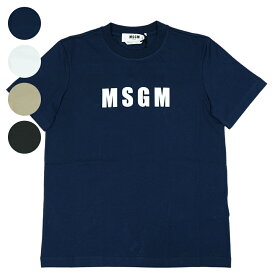 エムエスジーエム MSGM Tシャツ ロゴ レディース T-SHIRT【3641MDM92-247002】