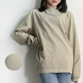 ALYX Tシャツ アリクス ロゴ刺繍 ROLLNECK TEE LONG SLEEVE 首ロゴ ユニセックス (TAUPE)【AAMTS0039FA01】