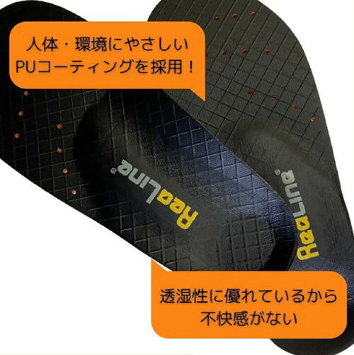 楽天市場】リアライン インソール スポーツ サポートなし/リアライン 