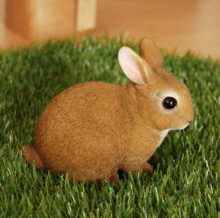 楽天市場 アニマル 子うさぎ 小ウサギ 置物 置き物 オブジェ 動物 どうぶつ Money Bank 貯金箱 オーナメント インテリア ギフト リアル おもちゃ 北欧 アンティーク かわいい ウサギ ラビット フィギュア ビッグサイズ 剥製 のよう 人形 プレゼント 癒し 雑貨 玄関