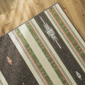 ラグ 洗える ラグマット おしゃれ 190×240 カーペット 日本製 北欧 国産 可愛い オールシーズン 長方形 シャギーラグ 夏 冬 ホットカーペット対応 ウォッシャブル 床暖房対応 夏用 可愛い レトロ オルテガ柄 絨毯