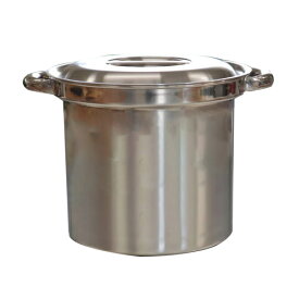 湯煎器 段付きタンポ 鍋 寸胴鍋 ステンレス 24cm 業務用 家庭用 ステンレス寸胴鍋 ステンレス両手鍋 日本製 パスタ鍋 ゆで鍋 麺茹で鍋 麺を茹でる 鍋寸胴 ステンレスなべ 蓋つき鍋 蓋付き鍋 深い鍋 ずんどう鍋 飲食店 スープ鍋 湯せん鍋 両手鍋 深型鍋 料理器具 厨房用品