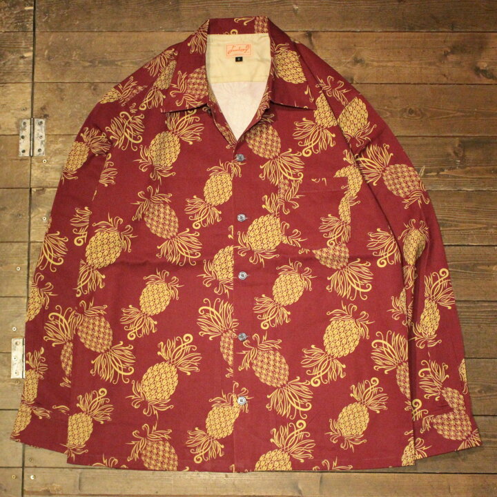 楽天市場】DRESS HIPPY“PINEAPPLE L/S HAWAIIAN SHIRT”WINEDRESS HIPPY 