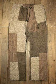 DRESS HIPPY“HARRIS PATCHWORK EASY PANTS”BROWN MIXDRESS HIPPYドレスヒッピー正規取扱店(Official Dealer)Cannon Ballキャノンボールあす楽対応NO name!DRESS HIPPY/ATDIRTY