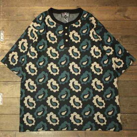 DRESS HIPPY“DH-PAISLEY S/S HENRY TEE"BLUE【DRESS HIPPY】(ドレスヒッピー)正規取扱店(Official Dealer)Cannon Ball(キャノンボール)【あす楽対応/半袖Tシャツ/プリントTシャツ】