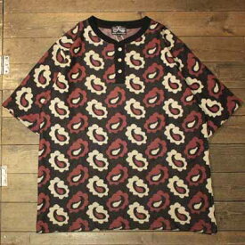 DRESS HIPPY“DH-PAISLEY S/S HENRY TEE"RED【DRESS HIPPY】(ドレスヒッピー)正規取扱店(Official Dealer)Cannon Ball(キャノンボール)【あす楽対応/半袖Tシャツ/プリントTシャツ】