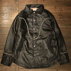 DRESS HIPPYWOOD STOCK LEATHER SHIRT JACKETBLACK × WHITEDRESS HIPPY�h���X�q�b�s�[���K�戵�X(Official Dealer)Cannon Ball�L���m���{�[�������y�Ή������E������萔������NO name!DRESS HIPPY/ATDIRTY