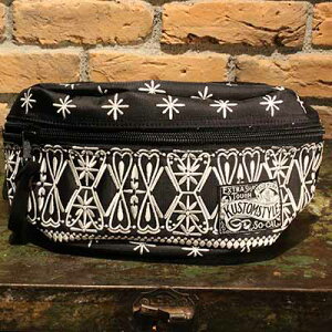 KUSTOMSTYLE SO-CALFACE CARD"BANDANA WAIST BAG "-BLACK/WHITE- EMBROIDARY hJ yKUSTOMSTYLE SO-CALz(JX^X^C\[L)K戵X(Official Dealer)Cannon Ball(Lm{[)yyΉ/EGXgobOz