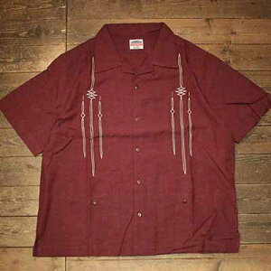 KUSTOMSTYLE SO-CAL(�J�X�^���X�^�C���\�[�L����)KSSS2405BGJURIUS CAESAR GUAYABERA SHORT SLEEVE SHIRTS �O�@�W���x�[���V���c �L���[�o�V���c ���� -BURGUNDY-�yKUSTOMSTYLE SO-CAL���K�戵�X�zCannon Ball(�L���m���{�[��)