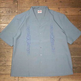 KUSTOMSTYLE SO-CAL(カスタムスタイルソーキャル)KKSSS2505BL-CARLSBAD- OPEN COLLAR SHORT SLEEVE SHIRTS COLOR-BLUE【KUSTOMSTYLE SO-CAL正規取扱店】Cannon Ball(キャノンボール)