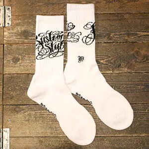 KUSTOMSTYLE SO-CAL KSSOX-024WH -NORM LOGO- CREW SOCKS �\�b�N�X WHITE/BLACK�yKUSTOMSTYLE SO-CAL�z(�J�X�^���X�^�C���\�[�L����)���K�戵�X(Official Dealer)Cannon Ball(�L���m���{�[��)