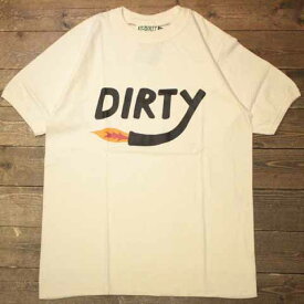 AT-DIRTY"DIRTY FIRE"S/S T-SHIRTSNATURAL【AT-DIRTY】(アットダーティー)正規取扱店(Official Dealer)Cannon Ball(キャノンボール)【あす楽対応/半袖Tシャツ/プリントTシャツ】