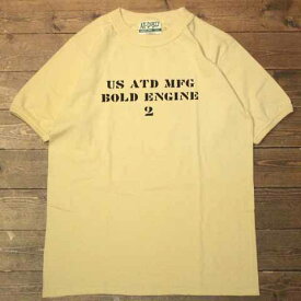 AT-DIRTY"BOLD"S/S T-SHIRTSBEIGE【AT-DIRTY】(アットダーティー)正規取扱店(Official Dealer)Cannon Ball(キャノンボール)【あす楽対応/半袖Tシャツ/プリントTシャツ】