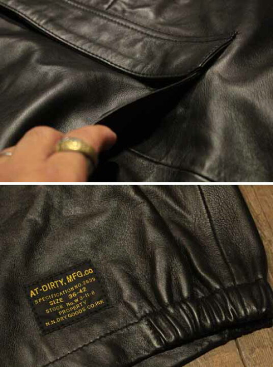 楽天市場】AT-DIRTY“ATD LEATHER SMOCK“BLACK【AT-DIRTY】(アット 