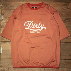AT-DIRTY”DIRTY MESH TEE”SALMON PINK【AT-DIRTY】(アットダーティー)正規取扱店(Official Dealer)Cannon Ball(キャノンボール)【あす楽対応/半袖Tシャツ/メッシュTシャツ】