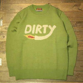 AT-DIRTY“DIRTY FIRE KNIT”GREEN【AT-DIRTY】(アットダーティー)正規取扱店(Official Dealer)Cannon Ball(キャノンボール)【送料無料/あす楽対応】