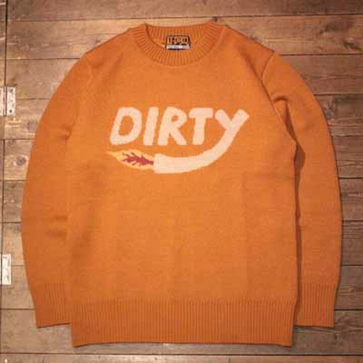 楽天市場】AT-DIRTY“DIRTY FIRE KNIT”ORANGE【AT-DIRTY】(アット 