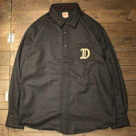 AT-DIRTY“ATD UMPIRE L/S SHIRT”CHARCOAL【AT-DIRTY】(アットダーティー)正規取扱店(Official Dealer)Cannon Ball(キャノンボール)【送料無料/あす楽対応】