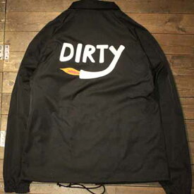 AT-DIRTY"DIRTY FIRE COACH JACKET"BLACK【AT-DIRTY】(アットダーティー)正規取扱店(Official Dealer)Cannon Ball(キャノンボール)【あす楽対応/送料無料/コーチジャケット】