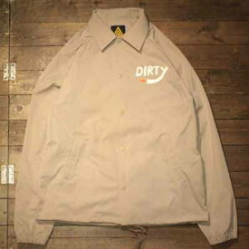 AT-DIRTY"DIRTY FIRE COACH JACKET"BEIGE【AT-DIRTY】(アットダーティー)正規取扱店(Official Dealer)Cannon Ball(キャノンボール)【あす楽対応/送料無料/コーチジャケット】