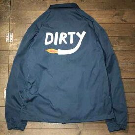 AT-DIRTY"DIRTY FIRE COACH JACKET"NAVY【AT-DIRTY】(アットダーティー)正規取扱店(Official Dealer)Cannon Ball(キャノンボール)【あす楽対応/送料無料/コーチジャケット】