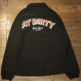 AT-DIRTY"ATD-COACH JACKET"BLACK【AT-DIRTY】(アットダーティー)正規取扱店(Official Dealer)Cannon Ball(キャノンボール)【あす楽対応/送料無料/コーチジャケット】