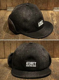 AT-DIRTY“FORESTER EAR WORM CAP”BLACK【AT-DIRTY】(アットダーティー)正規取扱店(Official Dealer)Cannon Ball(キャノンボール)【あす楽対応/送料無料】