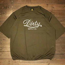 AT-DIRTY”DIRTY MESH TEE”OLIVE【AT-DIRTY】(アットダーティー)正規取扱店(Official Dealer)Cannon Ball(キャノンボール)【あす楽対応/半袖Tシャツ/メッシュTシャツ】