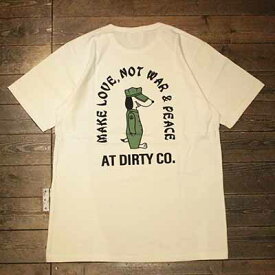 AT-DIRTY"MAKE LOVE S/S TEE”NATURAL【AT-DIRTY】(アットダーティー)正規取扱店(Official Dealer)Cannon Ball(キャノンボール)【あす楽対応/半袖Tシャツ/プリントTシャツ】