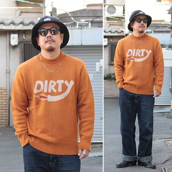 楽天市場】【再入荷】AT-DIRTY“DIRTY FIRE KNIT”BLACK【AT-DIRTY 