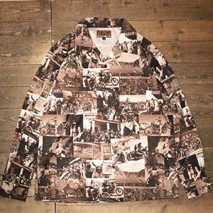 AT-DIRTYSTURGIS �f91 L/S SHIRTSEPIA�yAT-DIRTY�z(�A�b�g�_�[�e�B�[)���K�戵�X(Official Dealer)Cannon Ball(�L���m���{�[��)�y�����y�Ή�/���������z