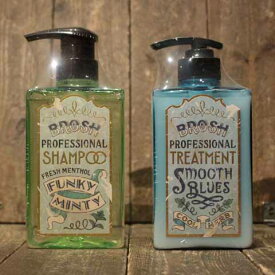 BROSHBROSH SHAMPOO FUNKY MINTY BROSH TREATMENT SMOOTH BLUES【BROSH】(ブロッシュ) 正規取扱店(Official Dealer)【シャンプー・トリートメント】