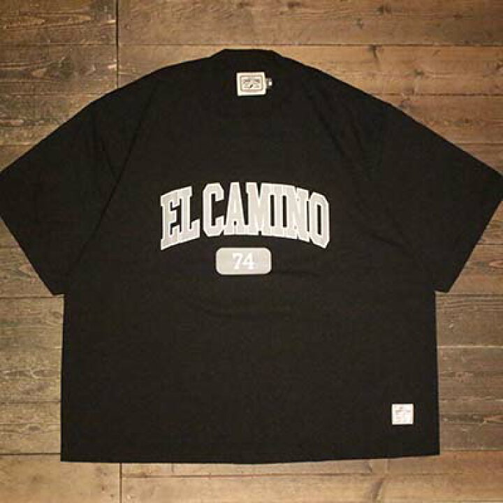 楽天市場】SEVENTY FOURDROP SHOULDER T-SHIRT (EL CAMINO LOGO)BLACK 