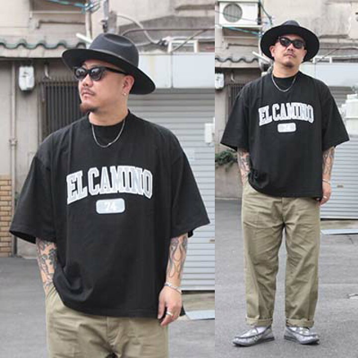 楽天市場】SEVENTY FOURDROP SHOULDER T-SHIRT (EL CAMINO LOGO)BLACK 