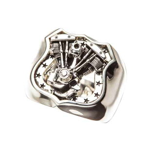 7th-Heaven Art Jewelry"SHOVEL ENGINE RING"�y7th-Heaven Art Jewelry�z(�Z�u���X�w�u�� �A�[�g �W���G���[)���K�戵�_(Official Dealer)Cannon Ball�i�L���m���{�[���j�y�����O/�w�ցz