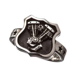 7th-Heaven Art Jewelry"SHOVEL ENGINE MINI RING"�y7th-Heaven Art Jewelry�z(�Z�u���X�w�u�� �A�[�g �W���G���[)���K�戵�_(Official Dealer)Cannon Ball�i�L���m���{�[���j�y�����O/�w�ցz