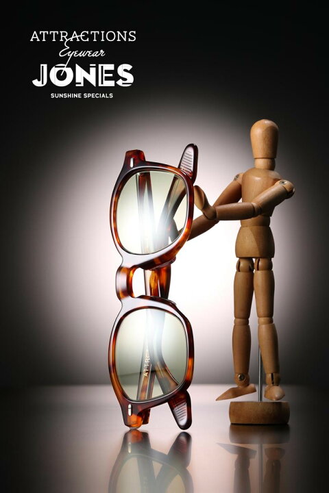 楽天市場】Attractions EyewearLot.689 Eyewear JonesBlack 