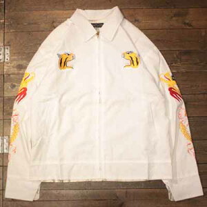 AttractionsWEARMASTERSLot.774 Souvenir Jacket - White -(�A�g���N�V�����Y)���K�戵�X(Official Dealer)Cannon Ball(�L���m���{�[��)�y��������/WEARMASTERS/BILTBUCK�z