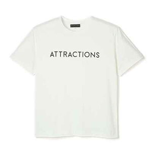 AttractionsWEARMASTERSLot.791 ATTRACTIONS Logo Tee - White (�A�g���N�V�����Y)���K�戵�X(Official Dealer)Cannon Ball(�L���m���{�[��)�y��������/WEARMASTERS/BILTBUCK�z