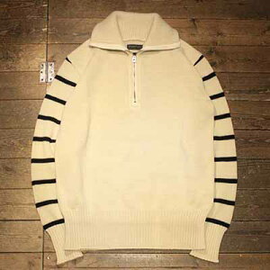 AttractionsWEARMASTERSLot.769 Turtie Zip Sweater - White x Black -(�A�g���N�V�����Y)���K�戵�X(Official Dealer)Cannon Ball(�L���m���{�[��)�y��������/WEARMASTERS/BILTBUCK�z