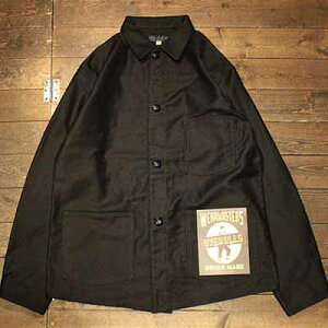 AttractionsWEARMASTERSLot.802 Black Moleskin Coverall Jacket - Black -(�A�g���N�V�����Y)���K�戵�X(Official Dealer)Cannon Ball(�L���m���{�[��)�y��������/WEARMASTERS/BILTBUCK�z