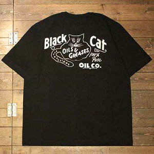 AttractionsWEARMASTERSAM0001 Black Cat Back Print Tee Black (�A�g���N�V�����Y)���K�戵�X(Official Dealer)Cannon Ball(�L���m���{�[��)�y��������/WEARMASTERS/BILTBUCK�z