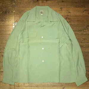 AttractionsWEARMASTERSLot.835 Flap Pocket Rayon L/S Shirt - Mint (�A�g���N�V�����Y)���K�戵�X(Official Dealer)Cannon Ball(�L���m���{�[��)�y��������/WEARMASTERS/BILTBUCK�z